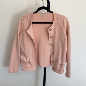 Talbots Light Pink Button-Up Cardigan